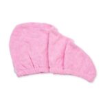 IDC Institute Essential Fast Drying Hair Turban Pink Πετσέτα Για Γρήγορο Στέγνωμα Μαλλιών Ροζ - Image 2
